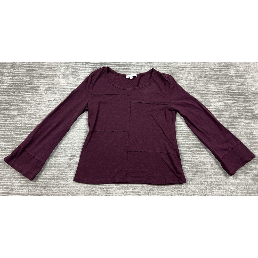 Daily Thread Top Womens Small Red Long Sleeve 100% Cotton